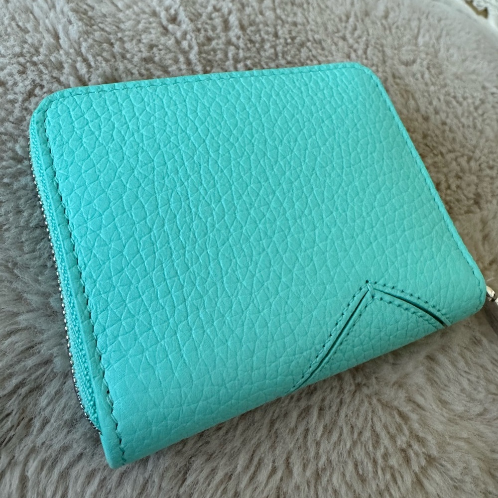 NEW Tiffany & Co Return To Tiffany Zip wallet Tiffany Blue - Picture 2 of 4